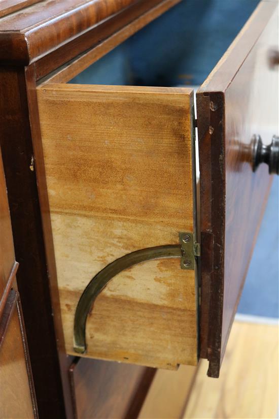 A 19th century mahogany secretaire bookcase W.106cm